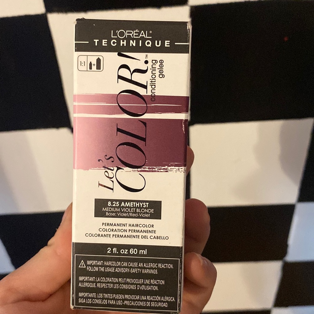 L’Oreal Let’s Color amethyst hair dye unopened